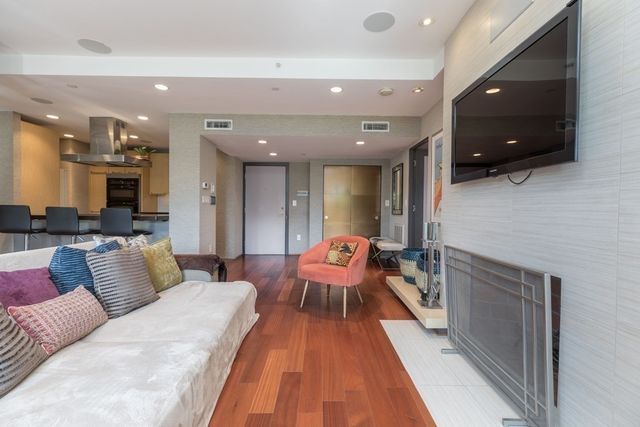 a living room with furniture and a couch