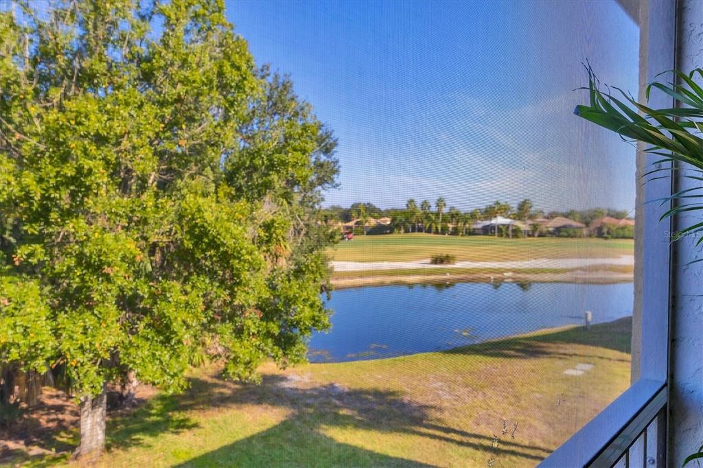 7131 Boca Grove Place, Unit 203 Lakewood Ranch, FL 34202 - Photo 30 of 50 a view of a lake with a house in the background