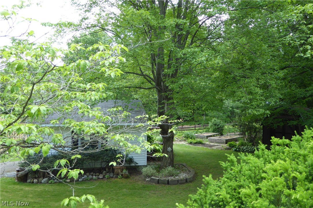 10316 Johnnycake Ridge Road Painesville, OH 44077 - Photo 29 of 30 View of Yard from the Upper Deck! This Property is 1.2 Private, Treed Acres ... A Rare Find!