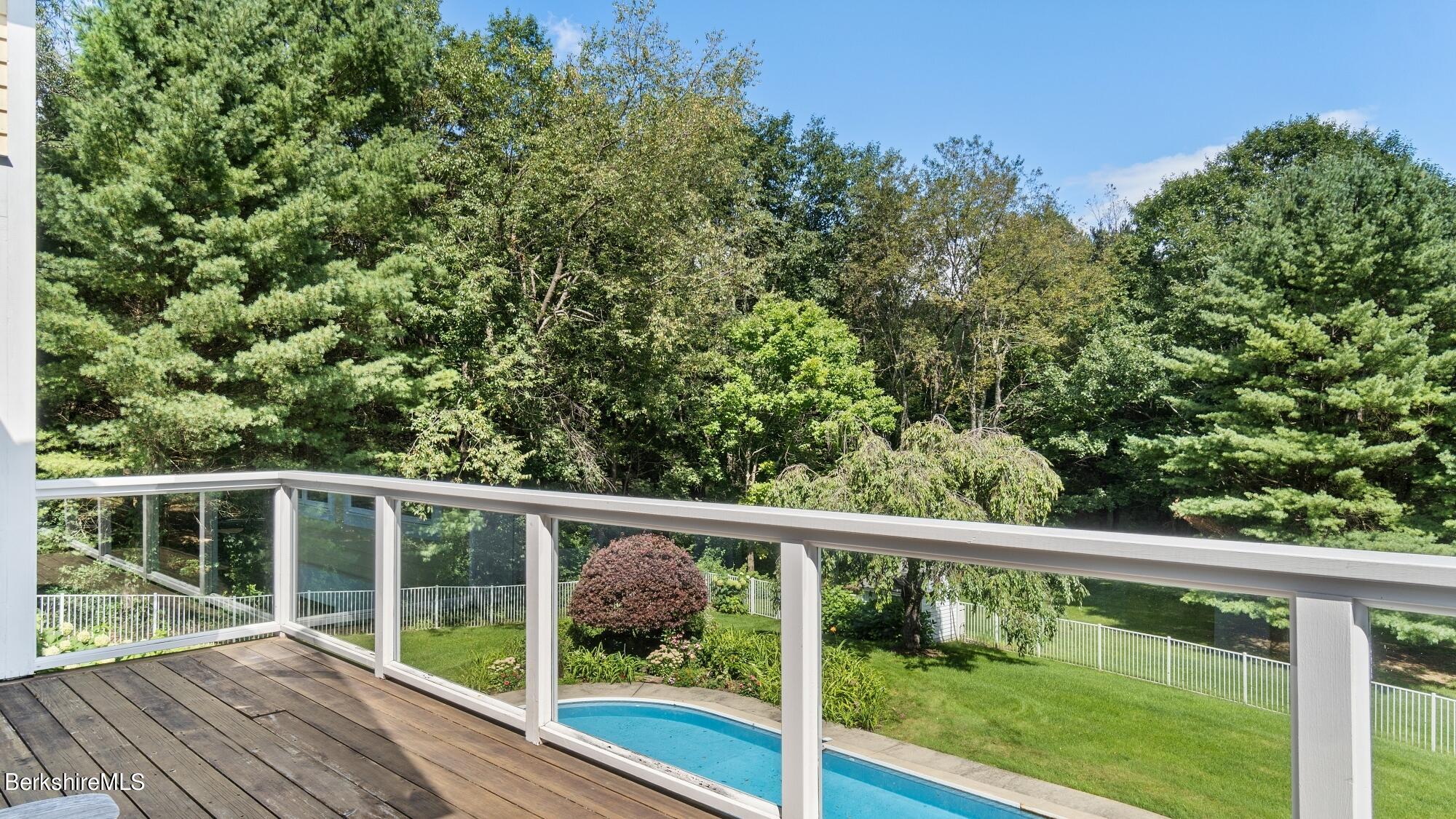 60 Patton Road Richmond, MA 01254 - Photo 22 of 52 a view of roof deck with furniture and trees around