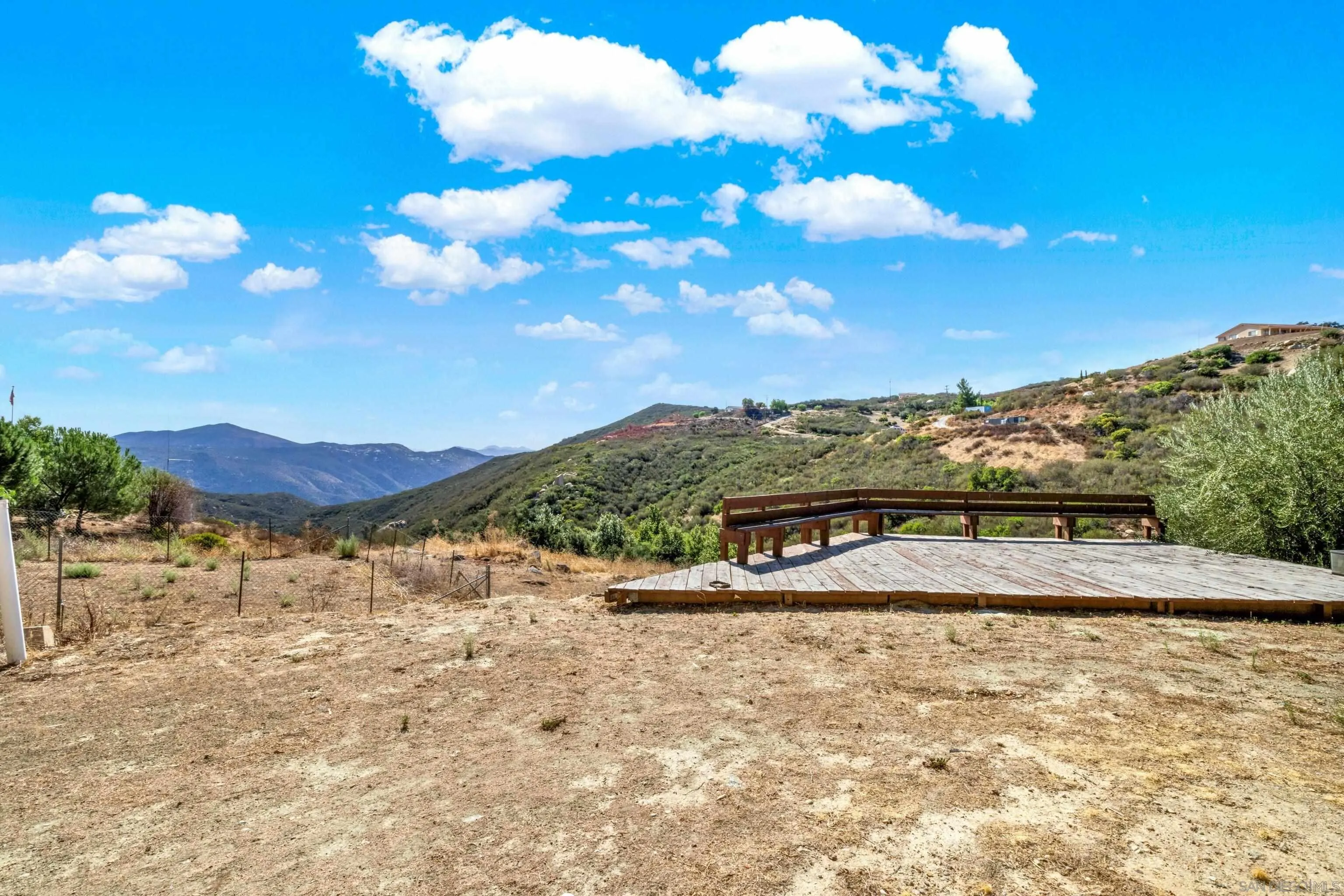 20885 Daum Road Jamul, CA 91935 - Photo 35 of 36 a view of a dry yard with mountains in the background