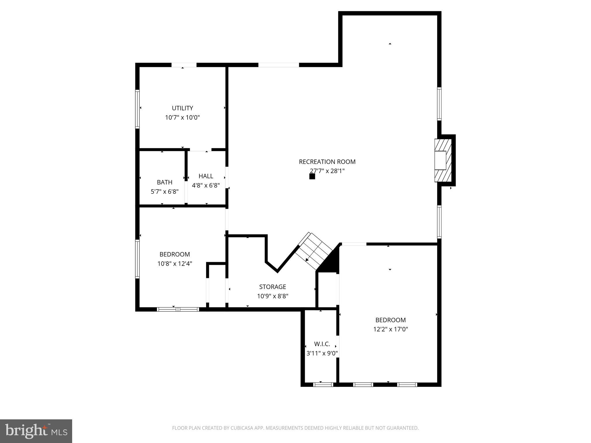 9708 Eustice Road Randallstown, MD 21133 - Photo 42 of 42 Lower Level Floor Plan