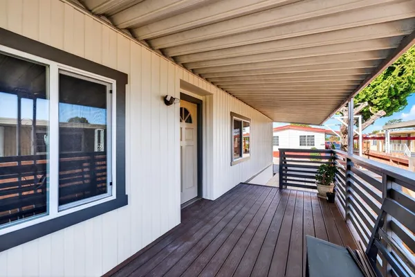 a view of outdoor space and deck