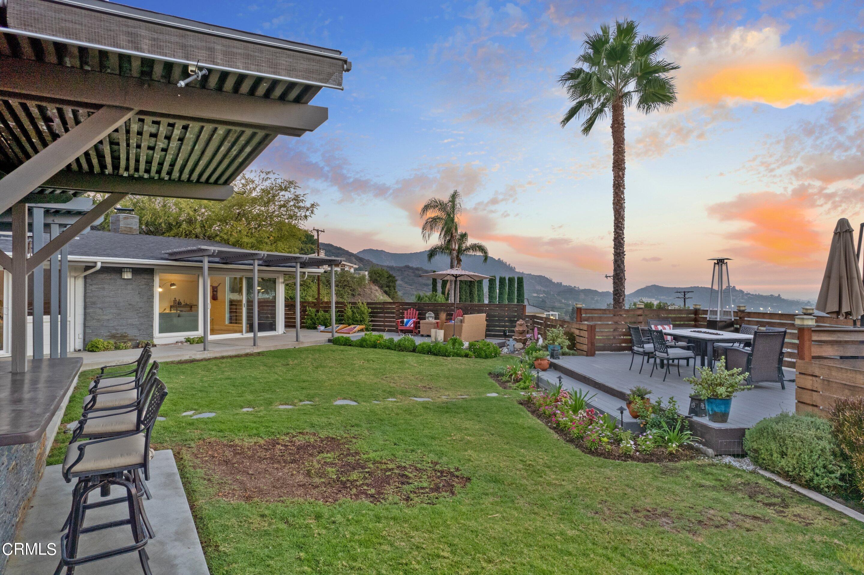 2664 Bogue Drive Glendale, CA 91208 - Photo 67 of 69 a view of a house with backyard porch and sitting area