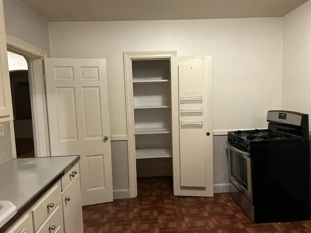 a view of a storage & utility room in a kitchen
