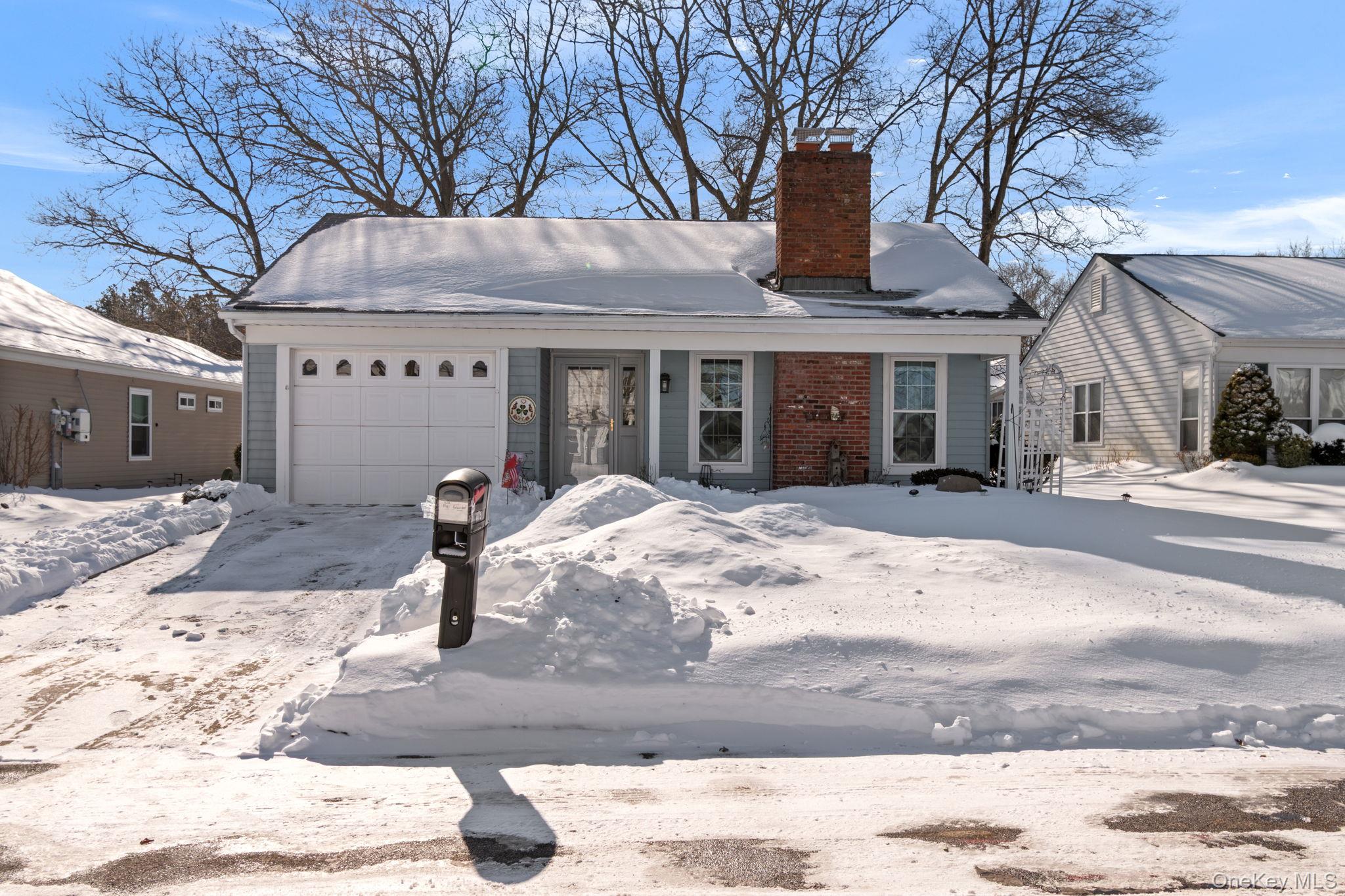 a front view of a building