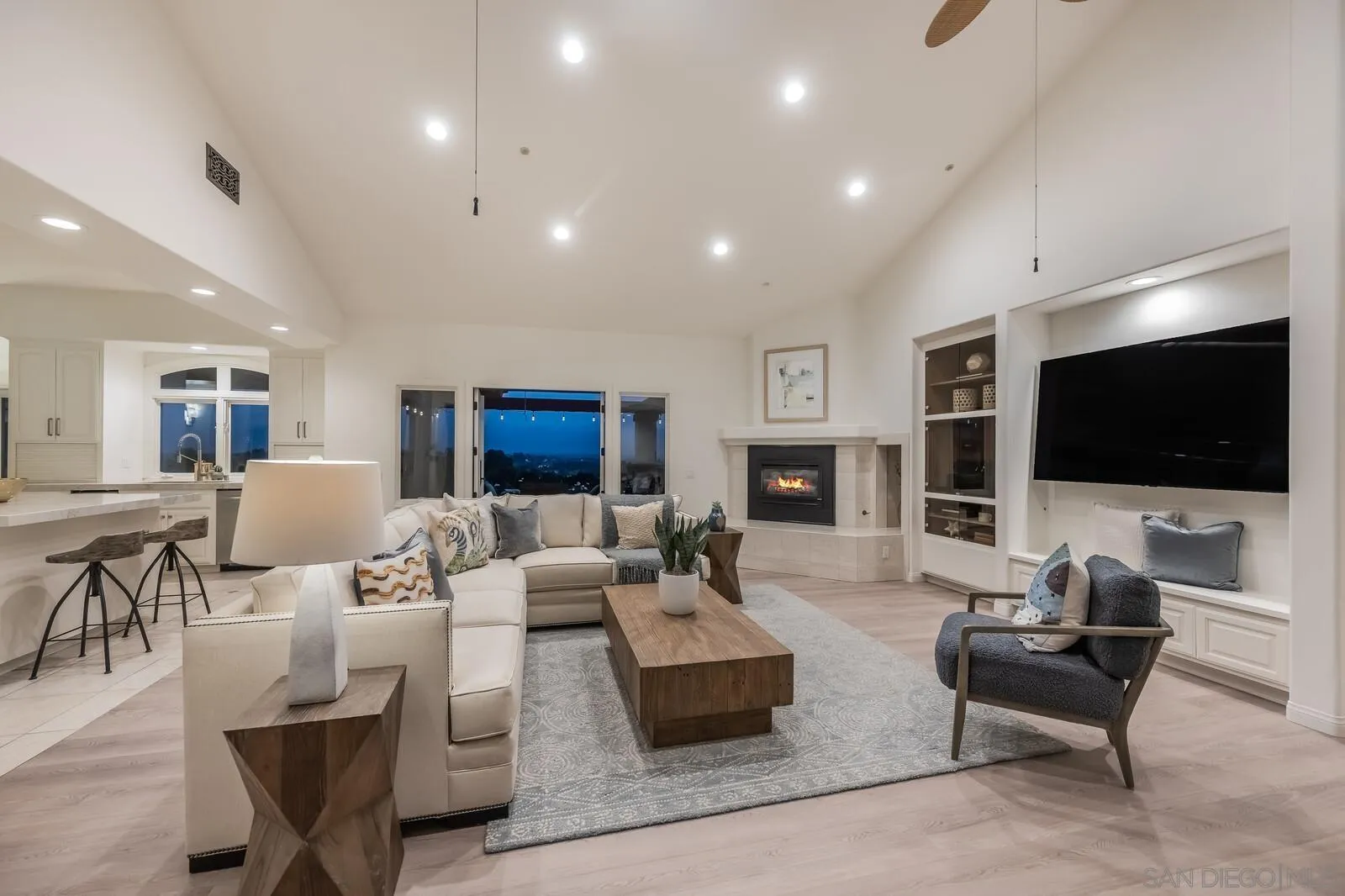 3620 Dove Hollow Road Encinitas, CA 92024 - Photo 21 of 75 a living room with furniture and a flat screen tv