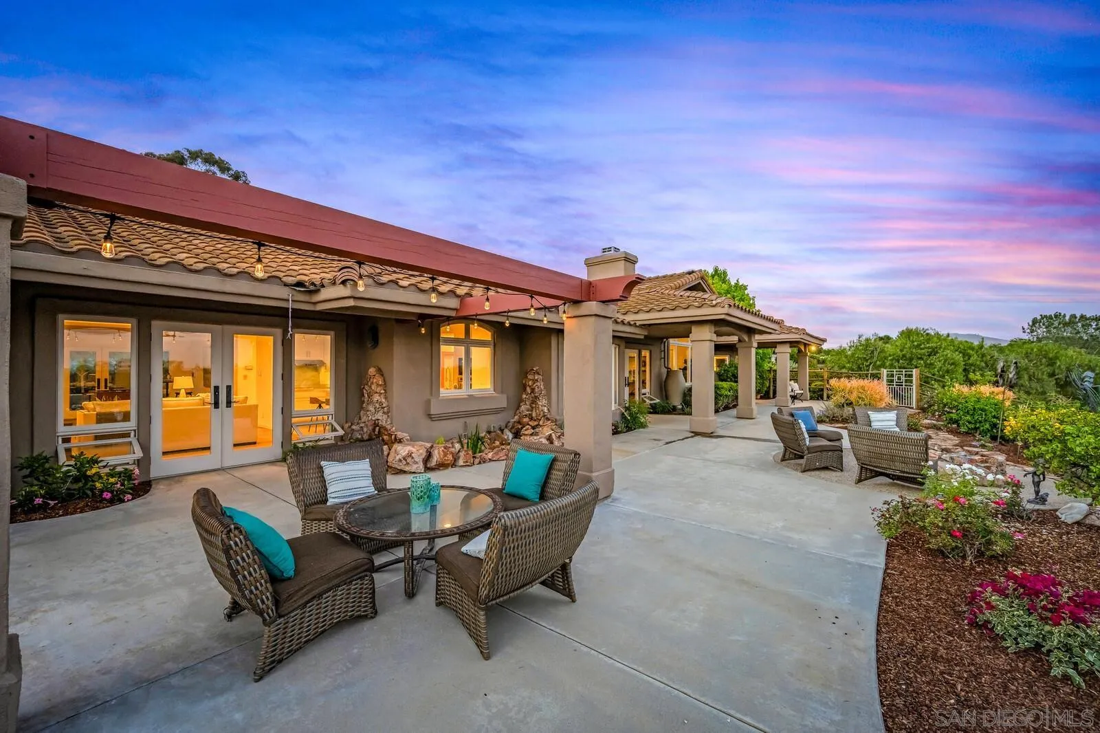 3620 Dove Hollow Road Encinitas, CA 92024 - Photo 56 of 75 a building outdoor space with patio furniture and potted plants