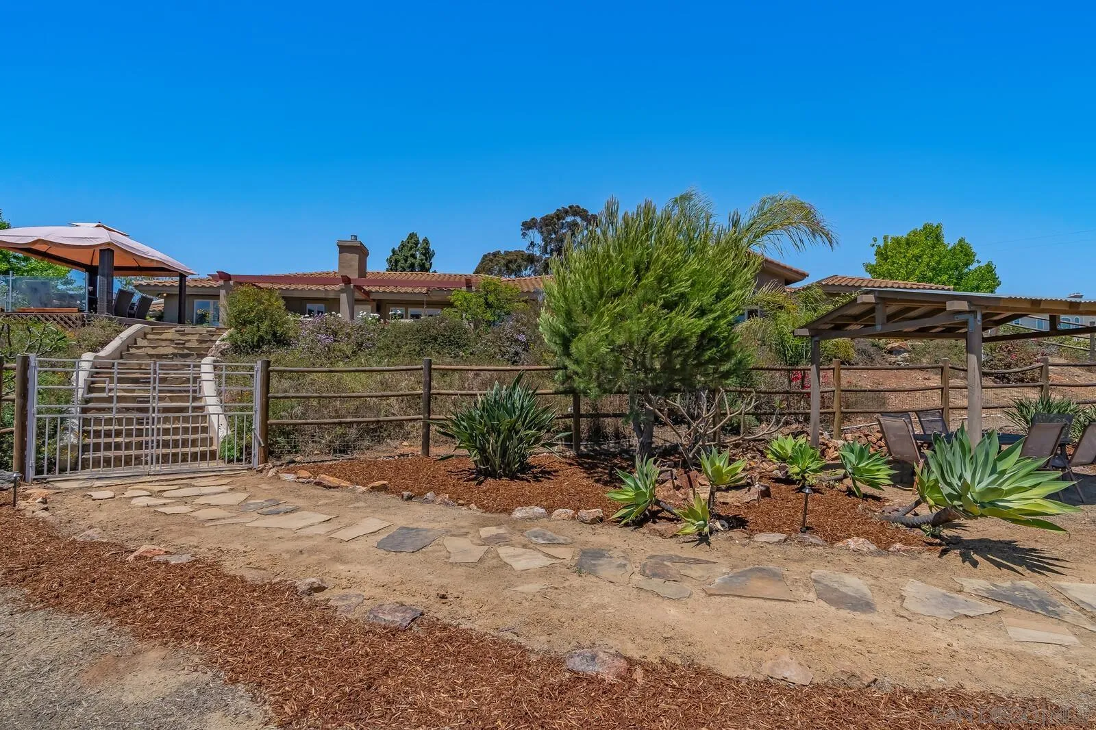 3620 Dove Hollow Road Encinitas, CA 92024 - Photo 69 of 75 a view of a house with a backyard