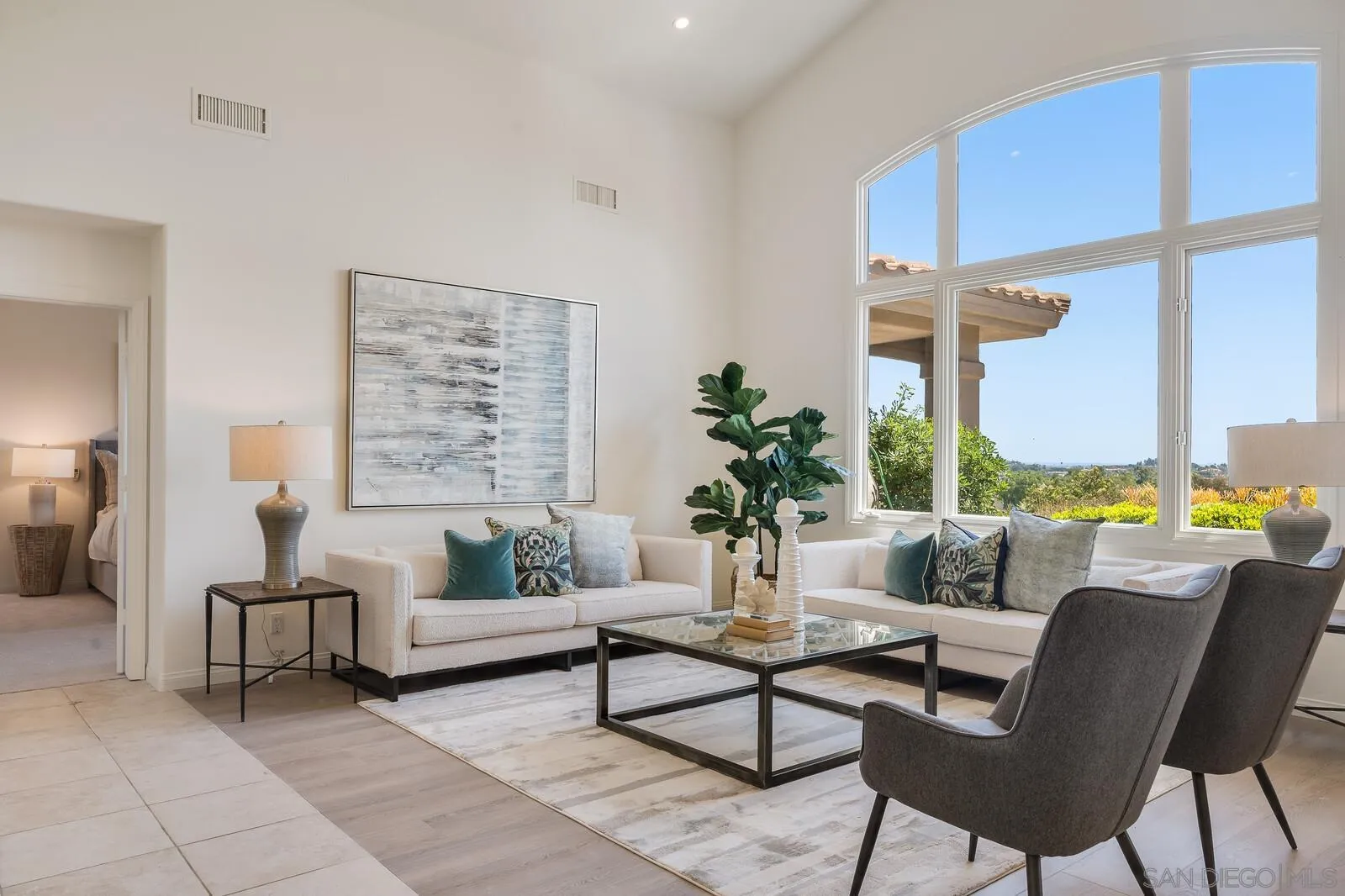 3620 Dove Hollow Road Encinitas, CA 92024 - Photo 7 of 75 a living room with furniture and a large window