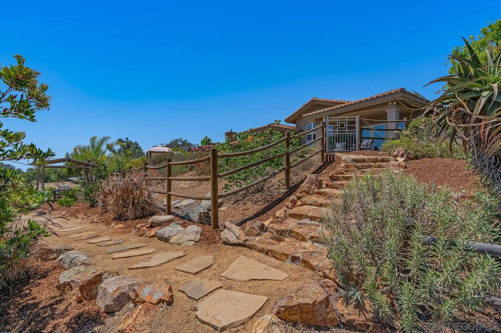 3620 Dove Hollow Road Encinitas, CA 92024 - Photo 71 of 75 a view of a house with a yard