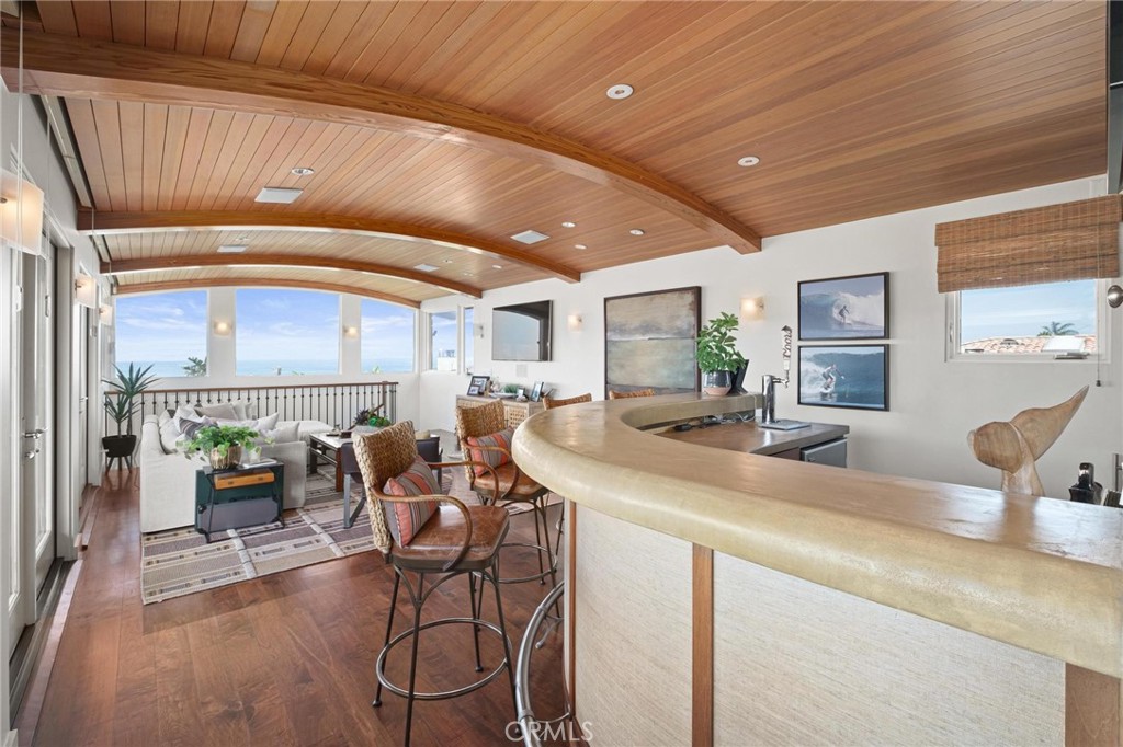401 27th Street Manhattan Beach, CA 90266 - Photo 15 of 36 a view of a dining room with furniture window and outside view