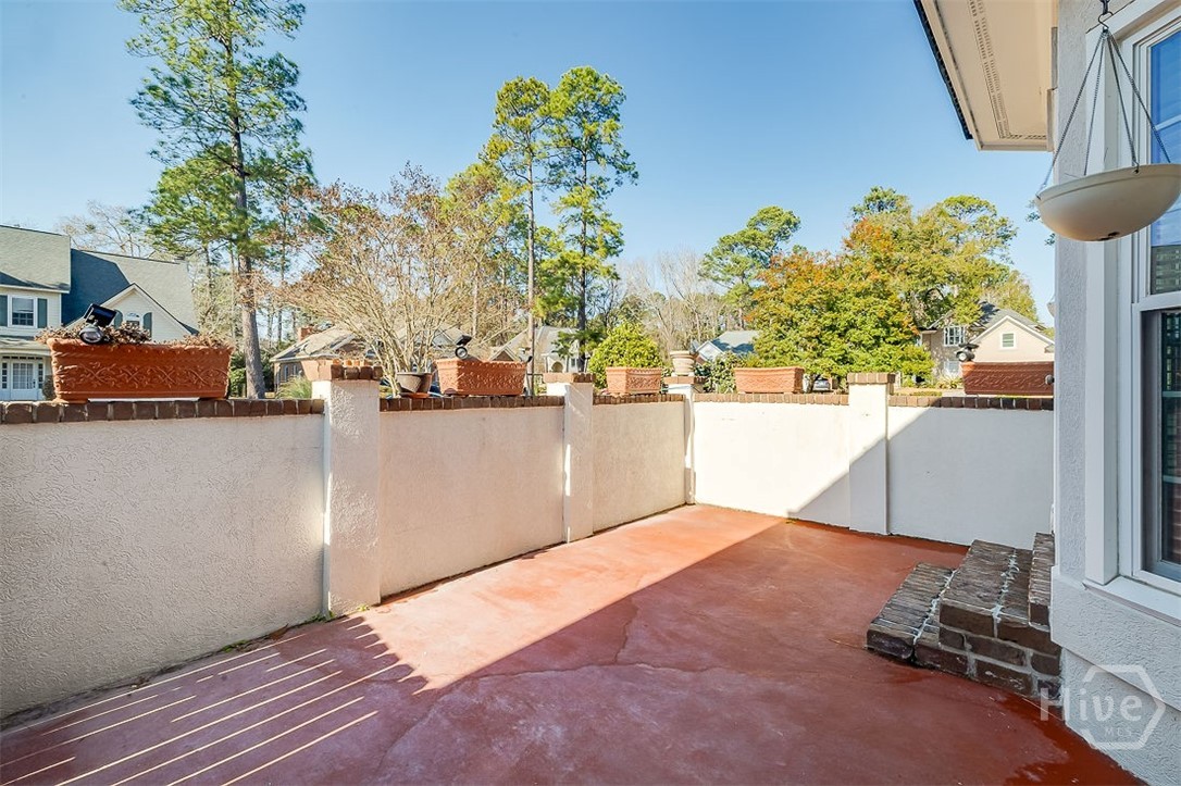 112 Hunter Lane Savannah, GA 31405 - Photo 39 of 55 Private patio. Great for relaxing with a book and a cup of coffee. If you have a green thumb, a sunny spot for your potted plants. The ideas for this space are endless.