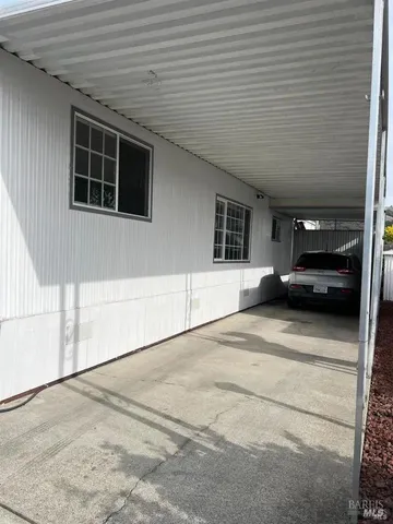 a car parked in front of house