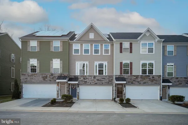 a front view of a house with entertaining space