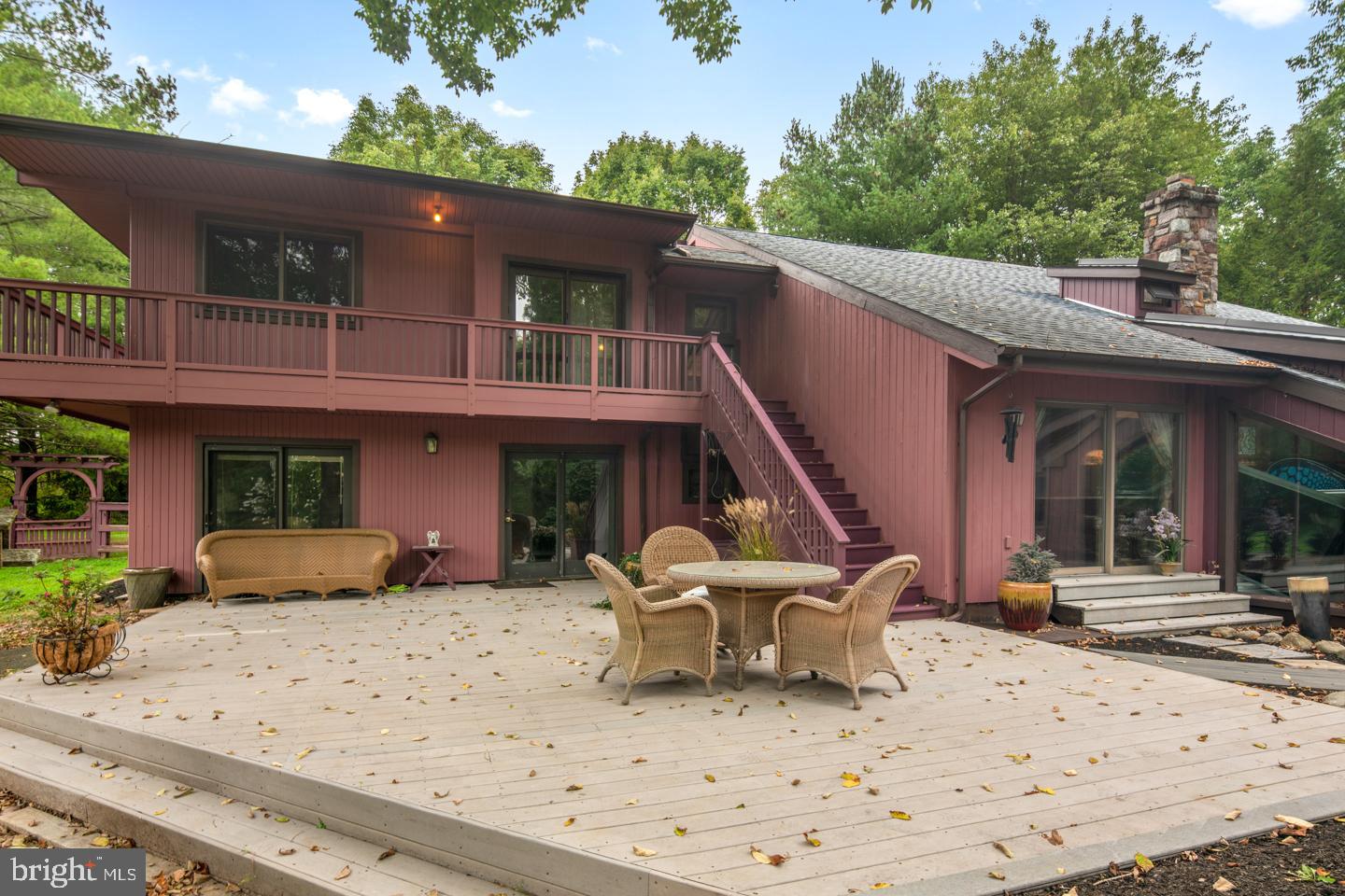 1500 Sugar Bottom Road Furlong, PA 18925 - Photo 39 of 41 Back deck and upper level wrap around deck