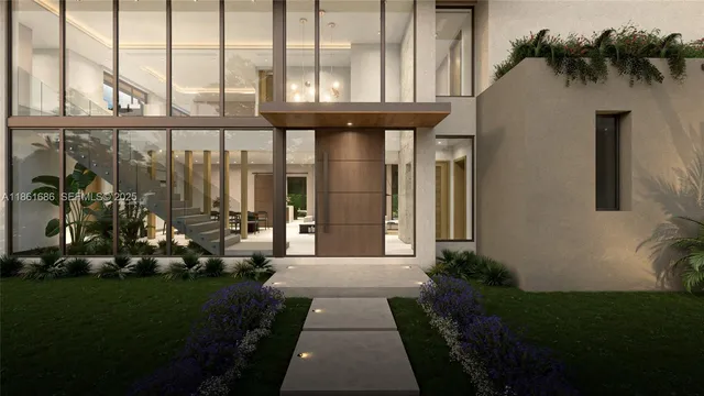 front view of a house with a tree