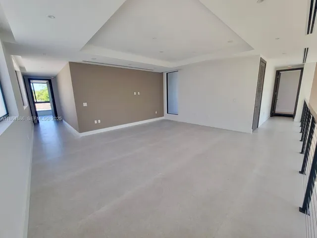 a view of balcony with a small garden