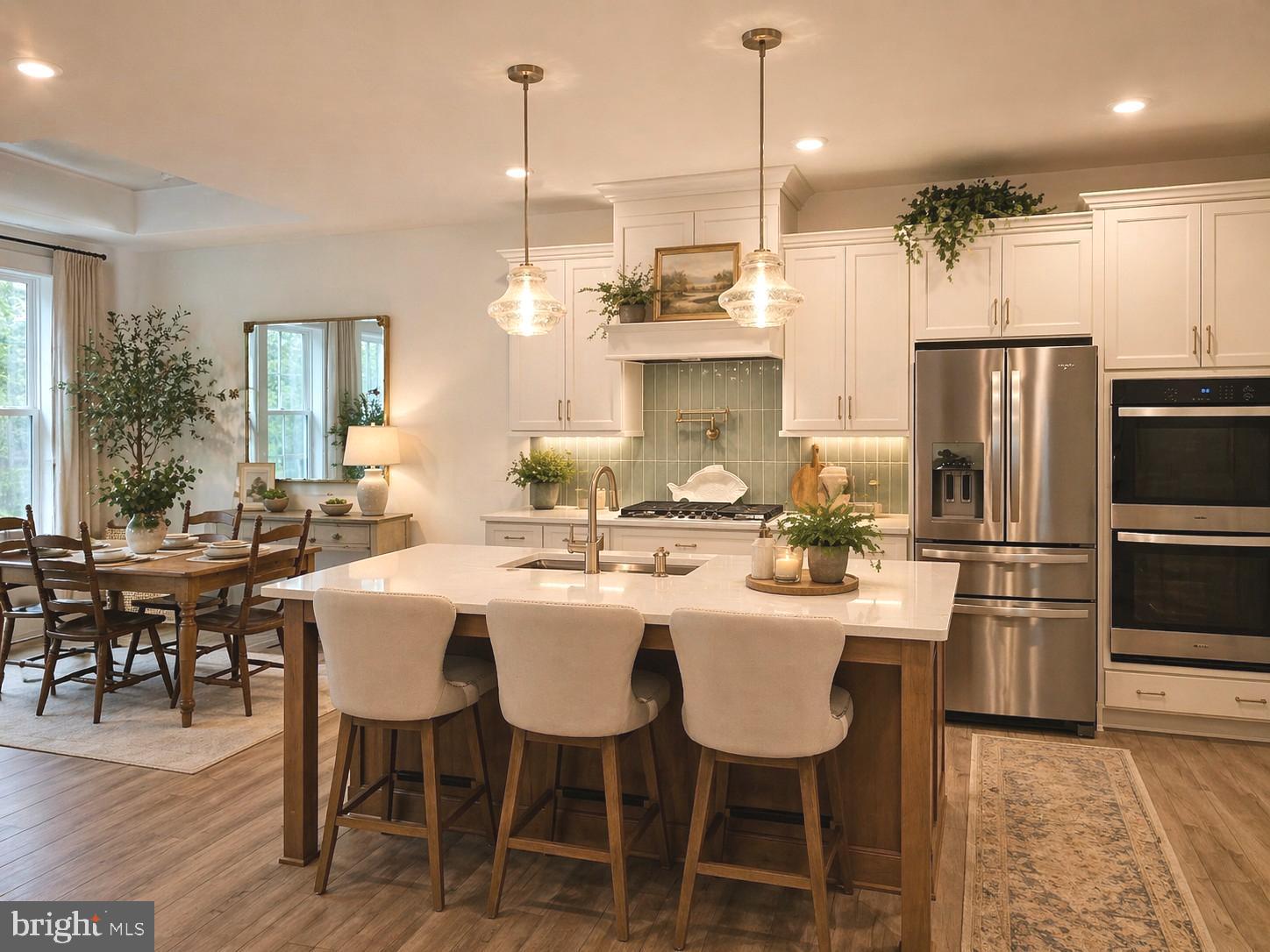 Eat at Island with Sink / Kitchen Virtually Staged