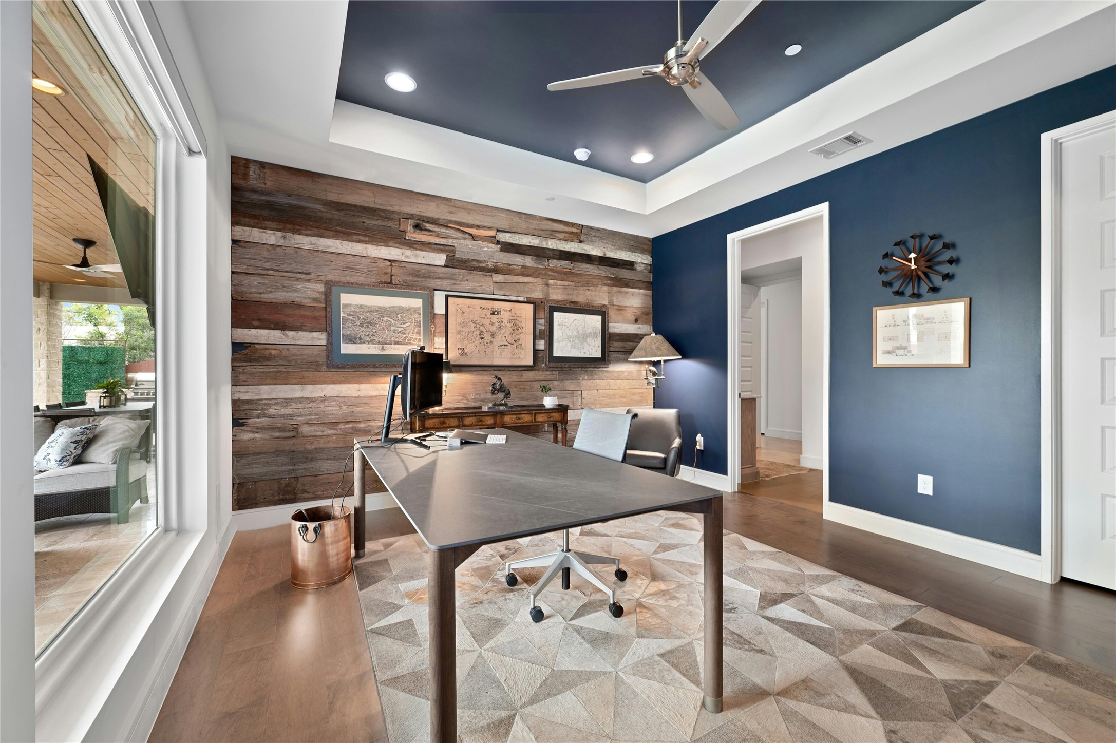 2201 Cypress Point West Austin, TX 78746 - Photo 18 of 37 a view of a livingroom with furniture window and wooden floor