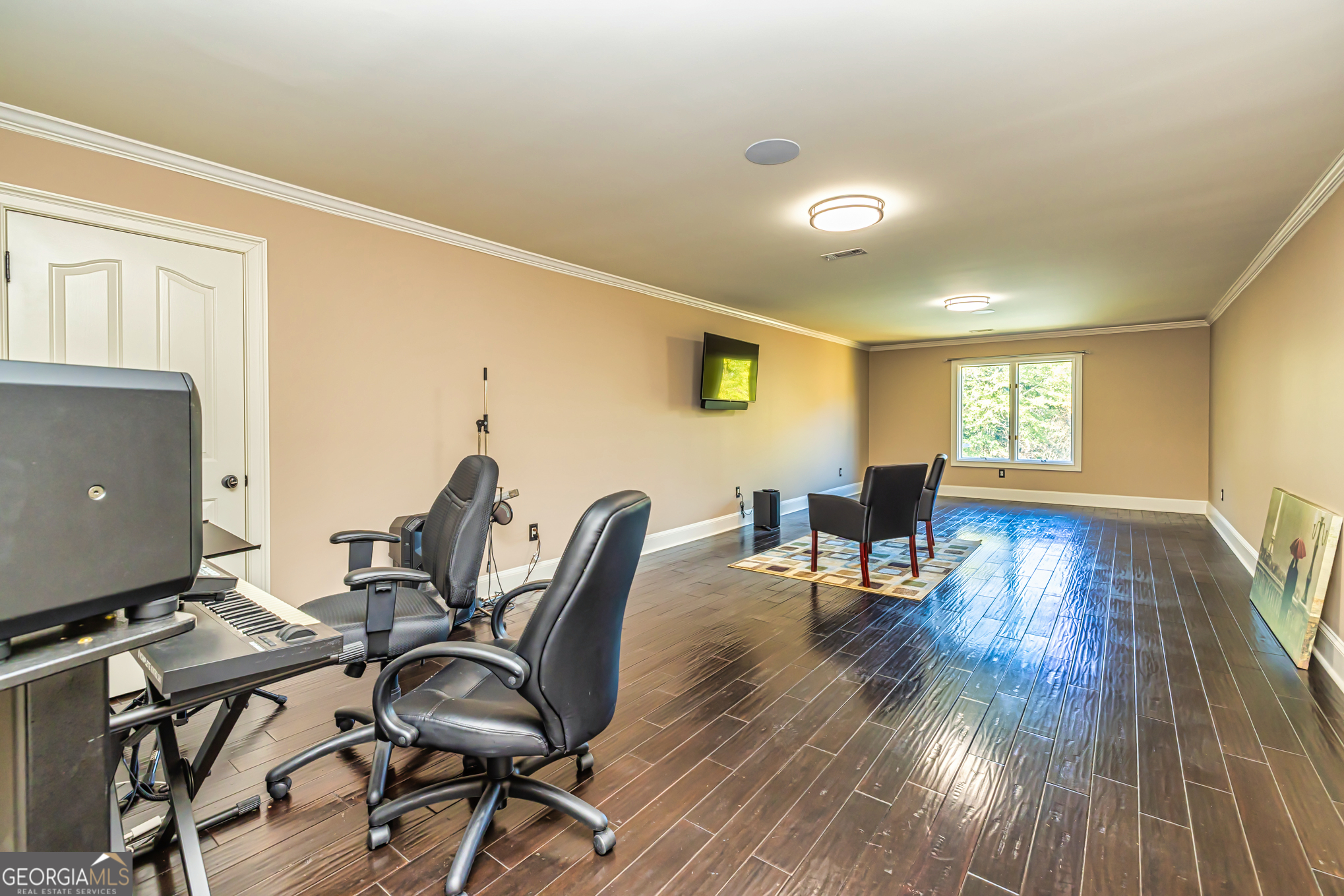 131 Lincoln Road Tyrone, GA 30290 - Photo 59 of 78 a workspace with wooden floor and a workspace