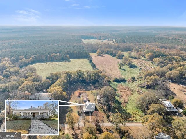 a view of city and mountain