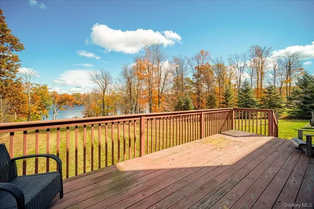 a view of balcony with furniture