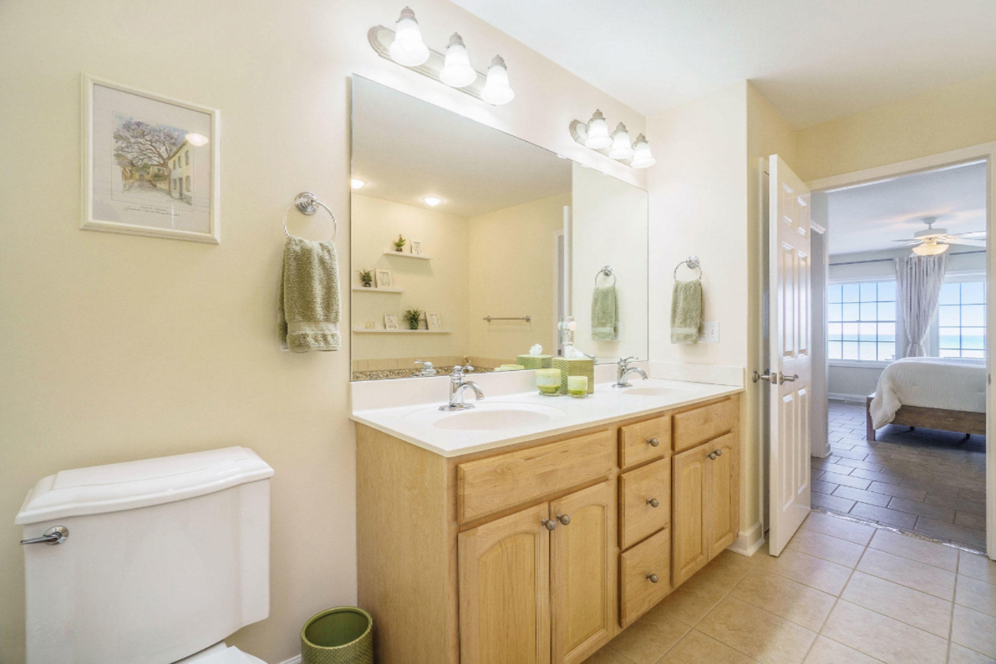 6706 Lakeshore Road Manistee, MI 49660 - Photo 14 of 30 Private BA with double sink