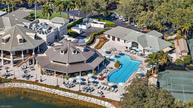 an aerial view of a residential houses