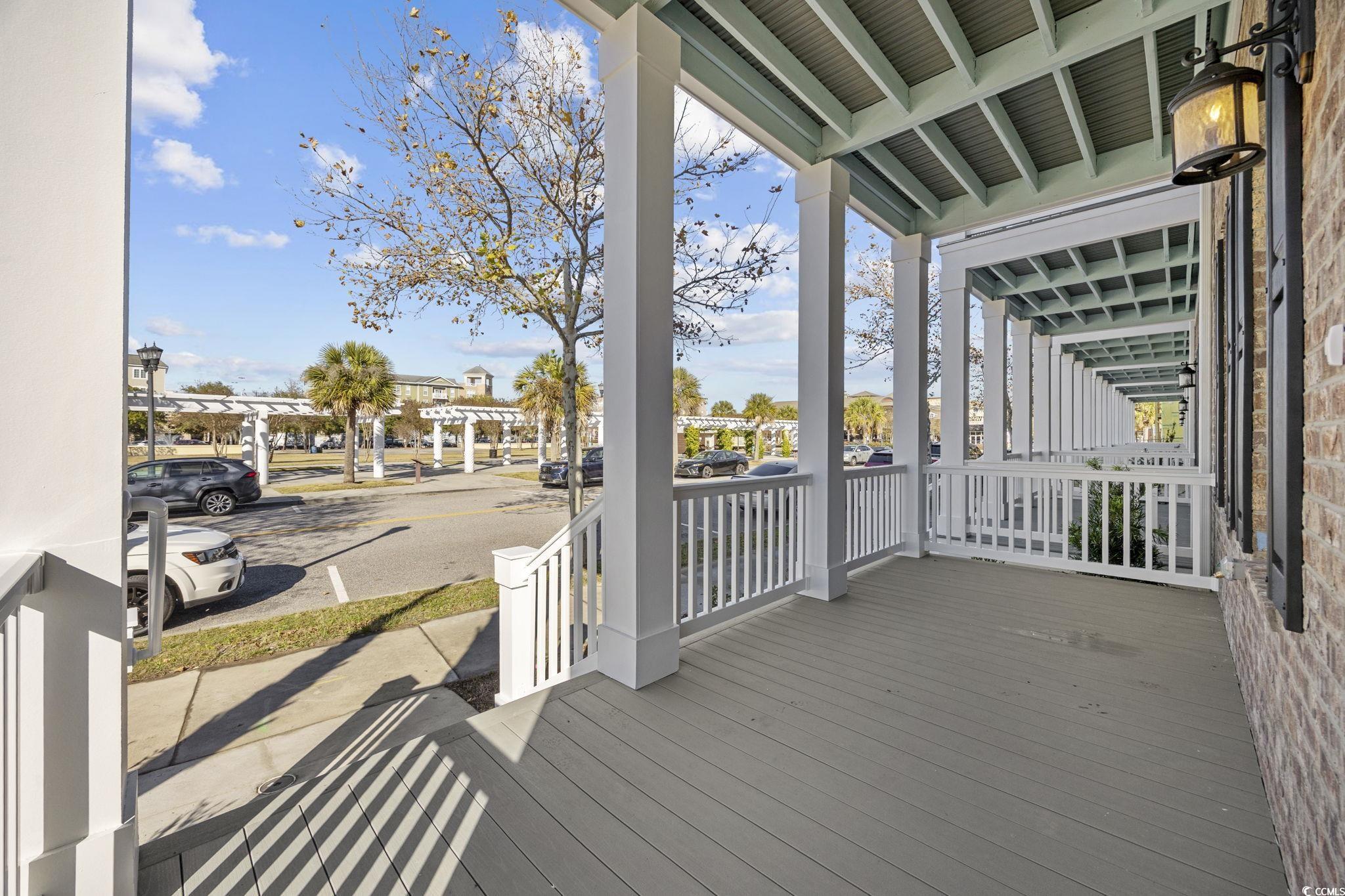 965 Hackler Street, Unit E Myrtle Beach, SC 29577 - Photo 33 of 36 View of wooden porch