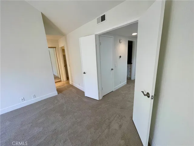 a view of a room with empty racks