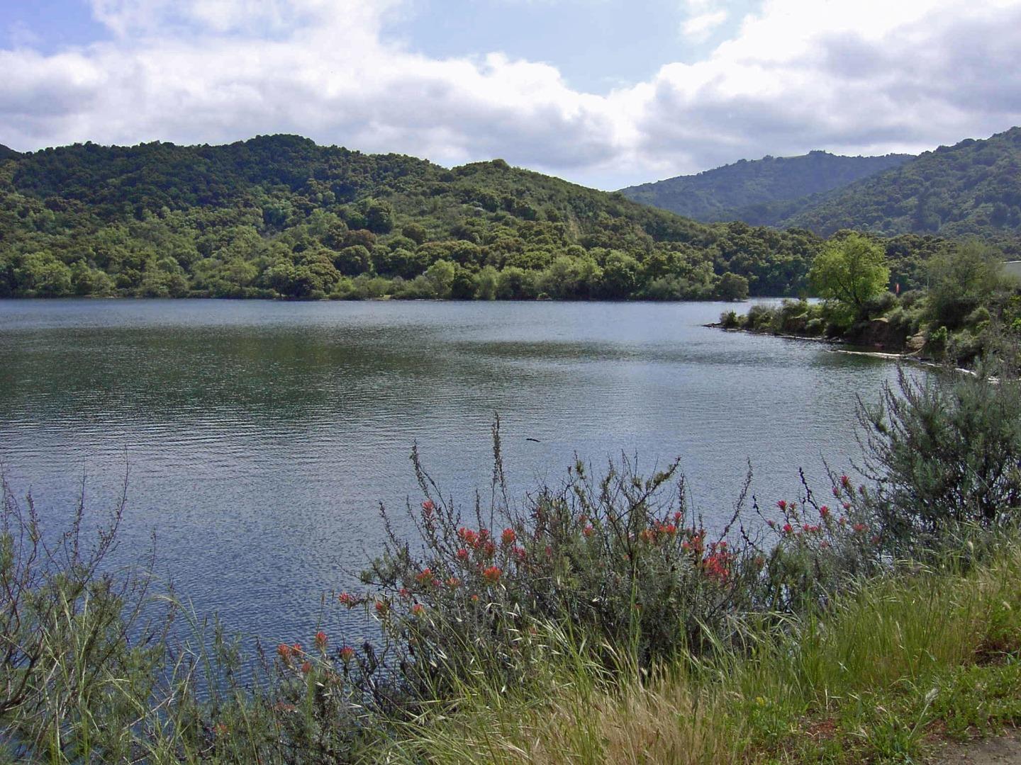 22620 Ricardo Road Cupertino, CA 95014 - Photo 30 of 34 a view of a lake with a mountain in the background