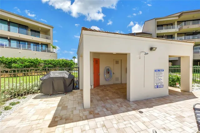a swimming pool view with a lake view