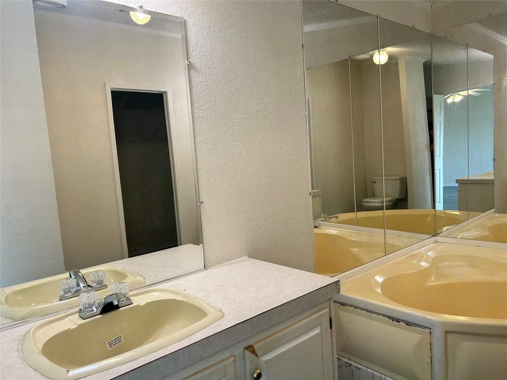 109 Appaloosa Way Kyle, TX 78640 - Photo 6 of 11 a bathroom with a sink and a mirror