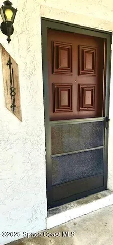 a closeup of a door