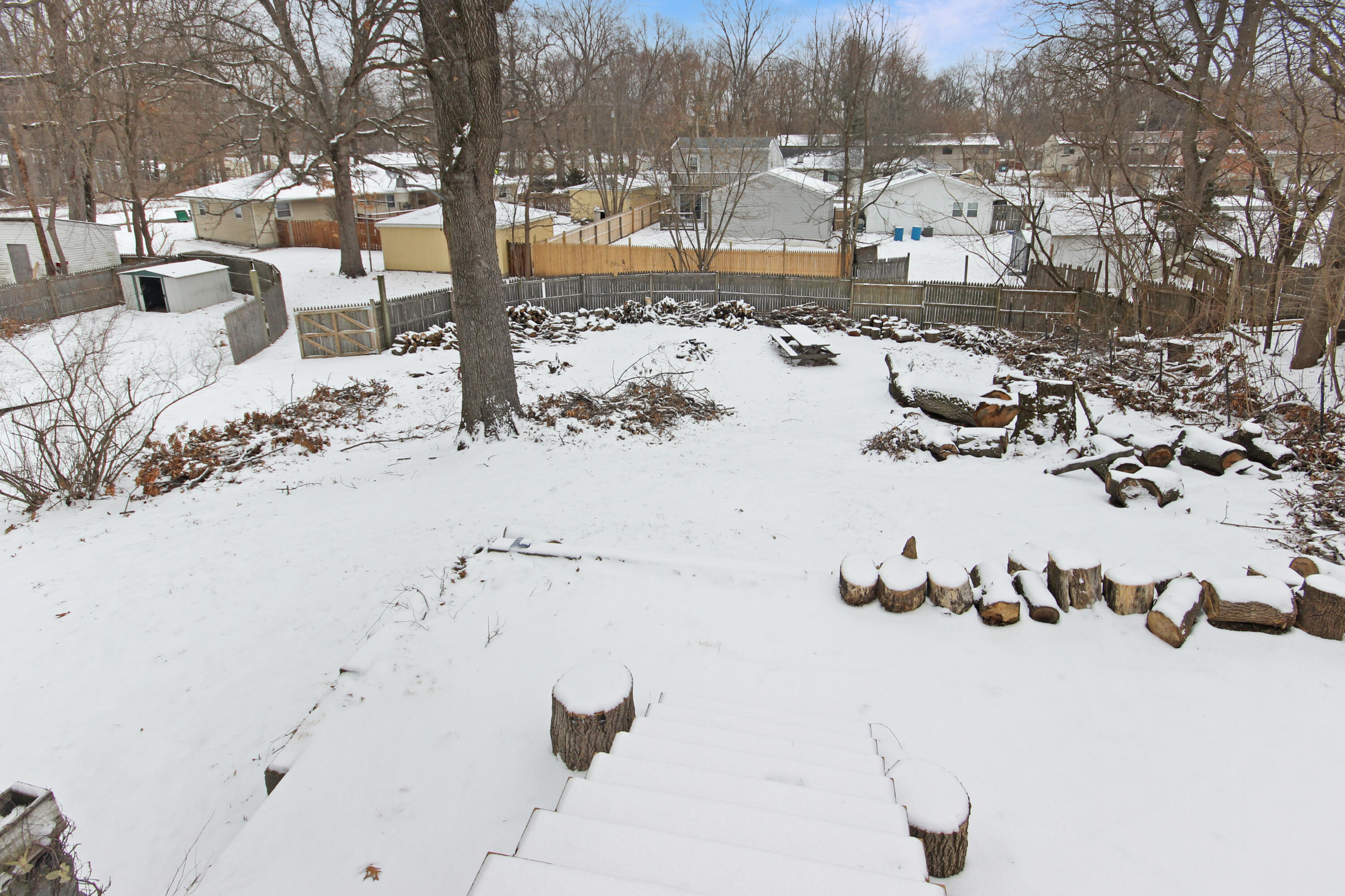 2733 Locust Street Portage, IN 46368 - Photo 16 of 20 a view of snow on the roadside