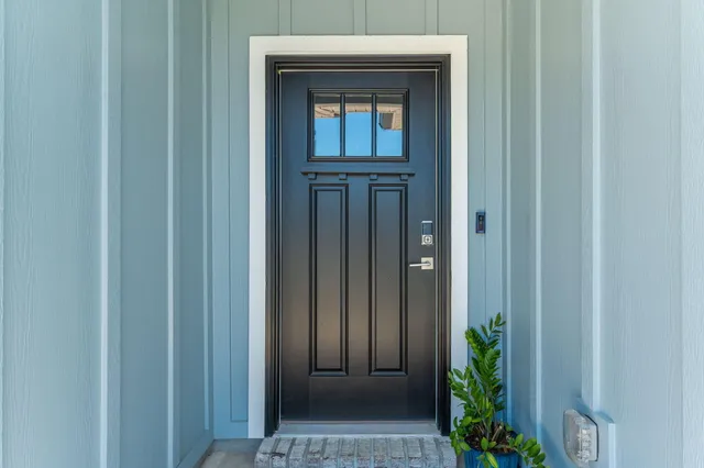 a view of front door