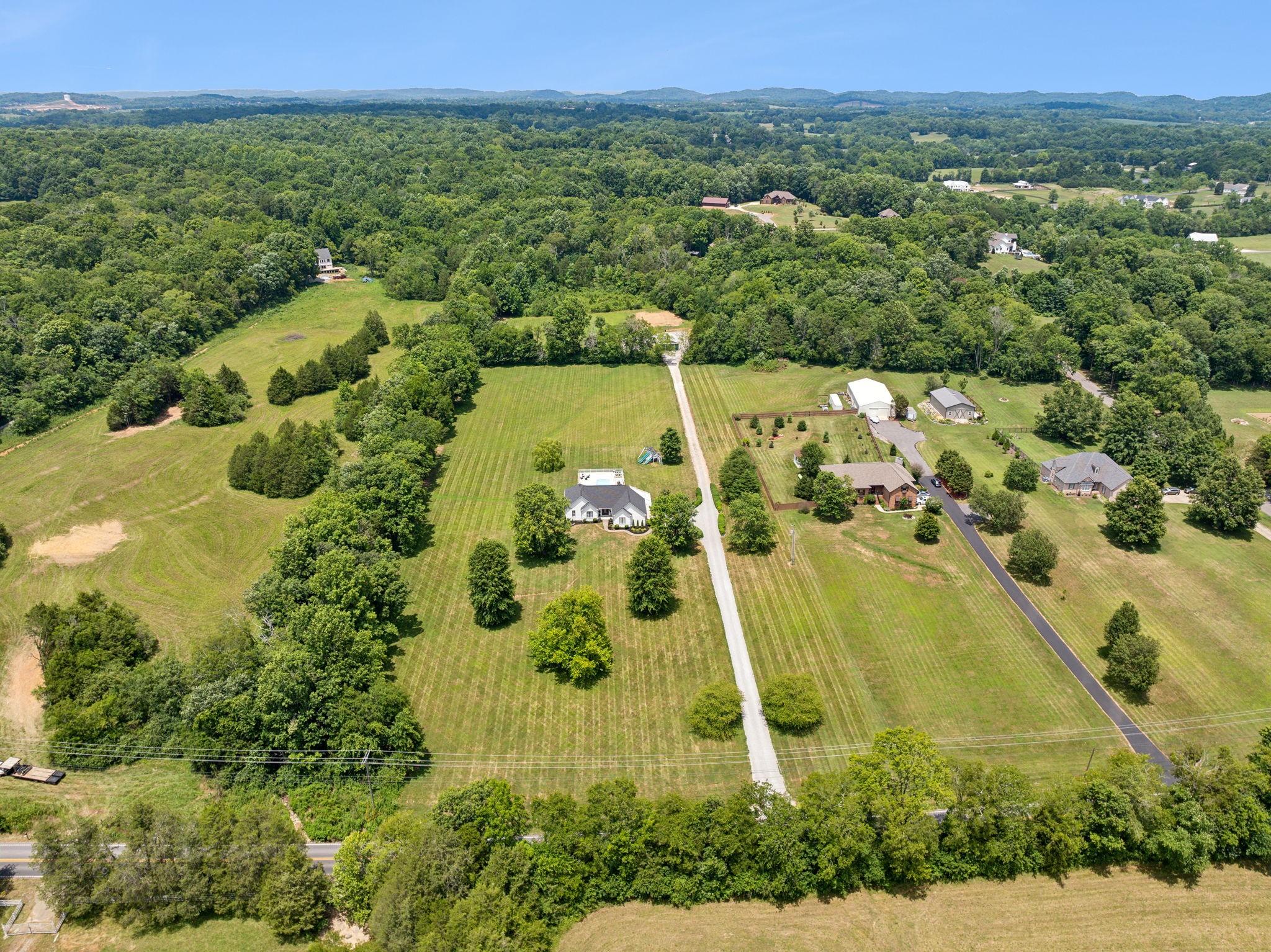 3084 Duplex Road Spring Hill, TN 37174 - Photo 45 of 53 an aerial view of residential houses with outdoor space and trees