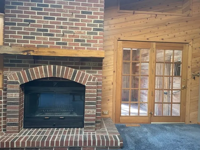 a view of a building from a balcony