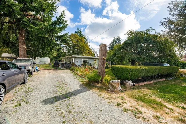 a view of a house with a patio