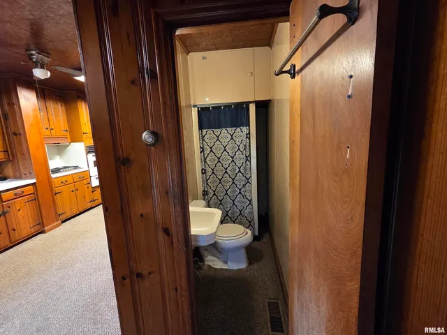 a view of an entryway with stairs