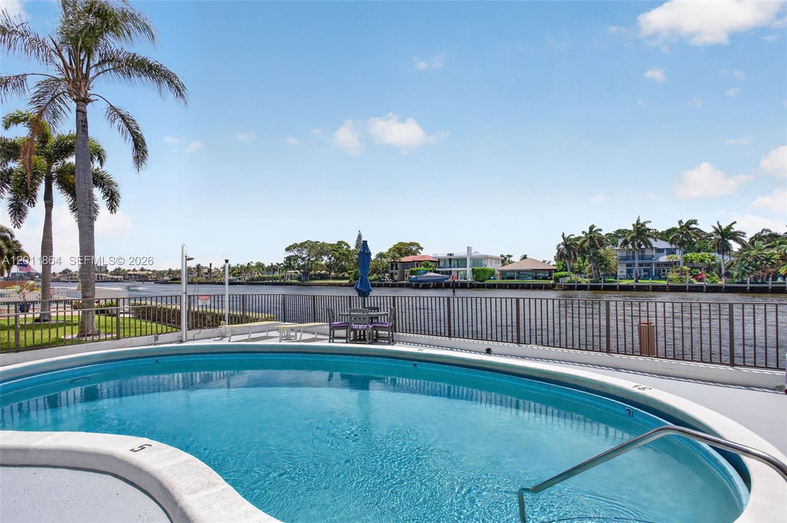 615 South Riverside Drive, Unit 5 Pompano Beach, FL 33062 - Photo 23 of 29 a view of swimming pool with seating area and furniture