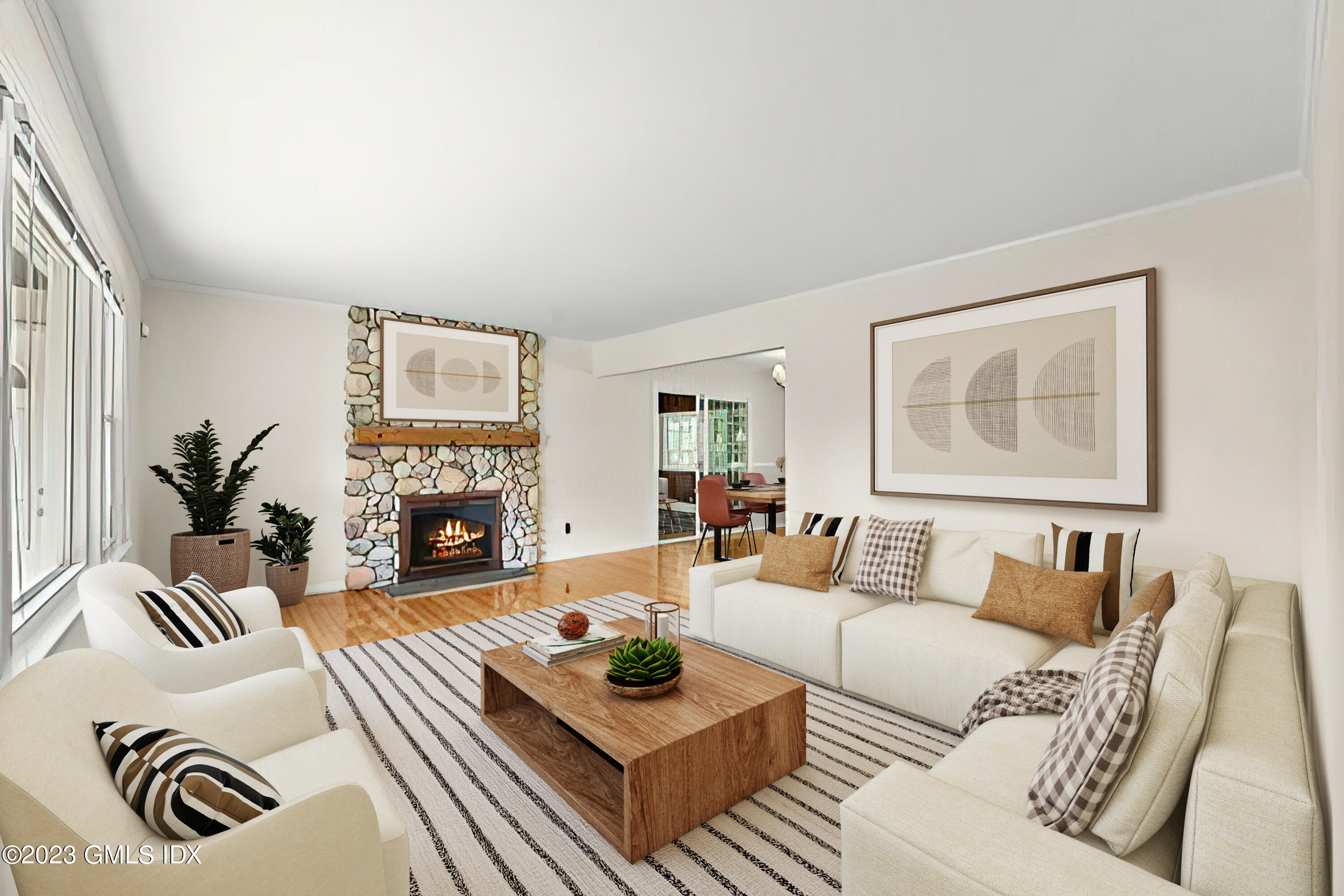 27 Silver Beech Road Riverside, CT 06878 - Photo 2 of 19 a living room with furniture a fireplace and a window