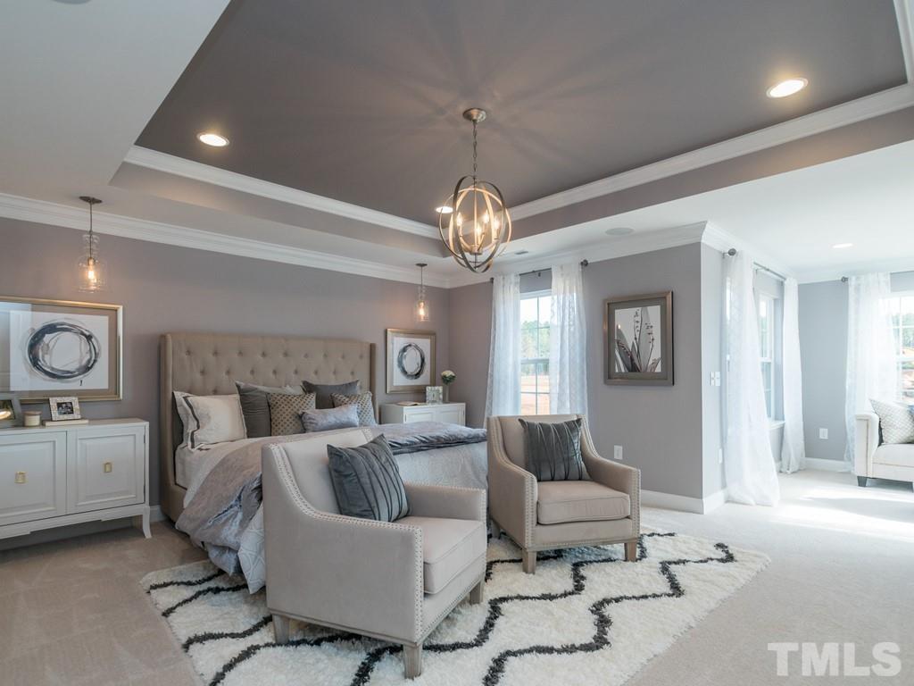 104 Red Cardinal Way Angier, NC 27501 - Photo 16 of 26 a living room with furniture and a chandelier
