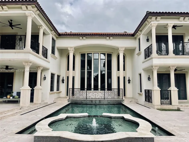 a view of a building with a porch