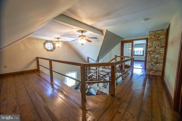 Open concept living space upstairs