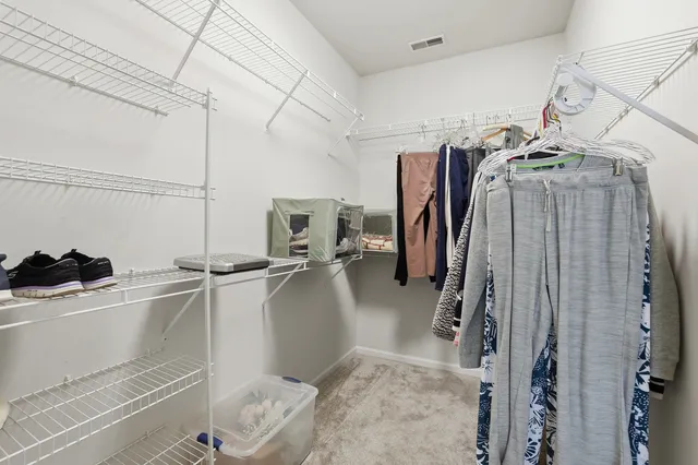a view of a walk in closet