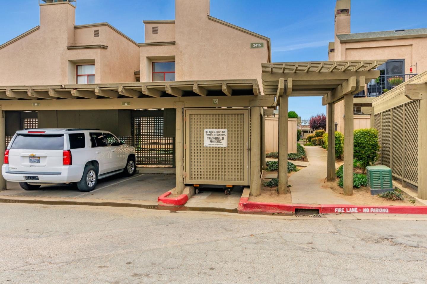 2416 North Main Street, Unit F Salinas, CA 93906 - Photo 32 of 39 a view of a car park in front of house