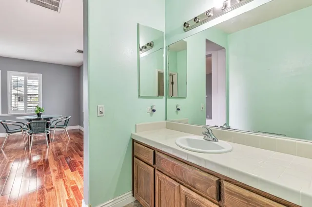 a sign board with parking space