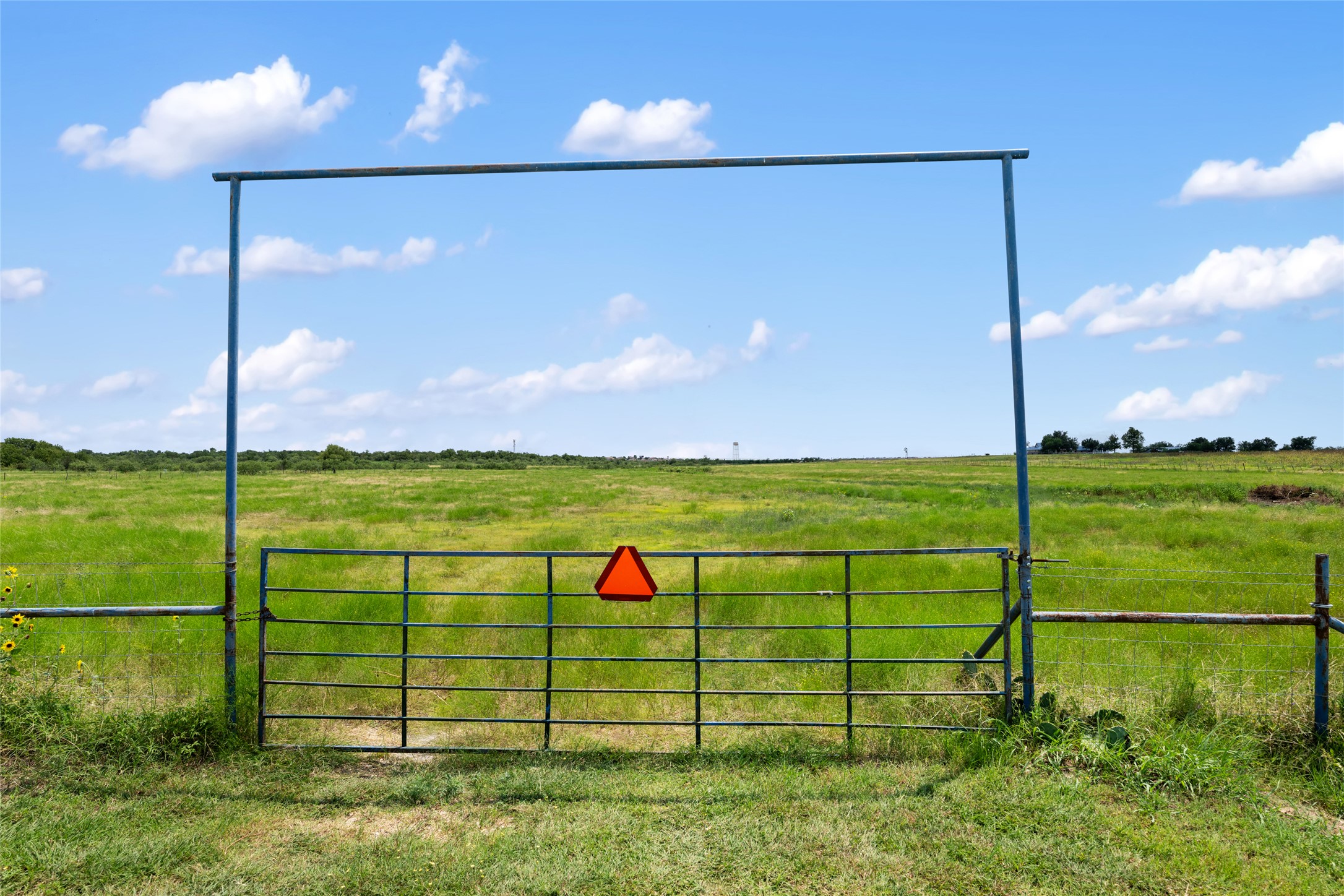 Gate featuring a rural view